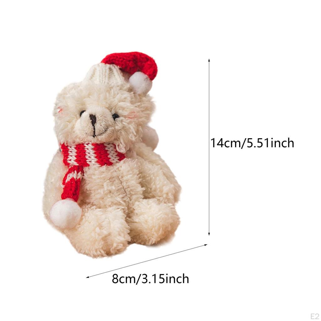Weihnachten süße Plüsch Bär Puppe erröten Ornament Sammler Charme Dekoration für Wohnzimmer