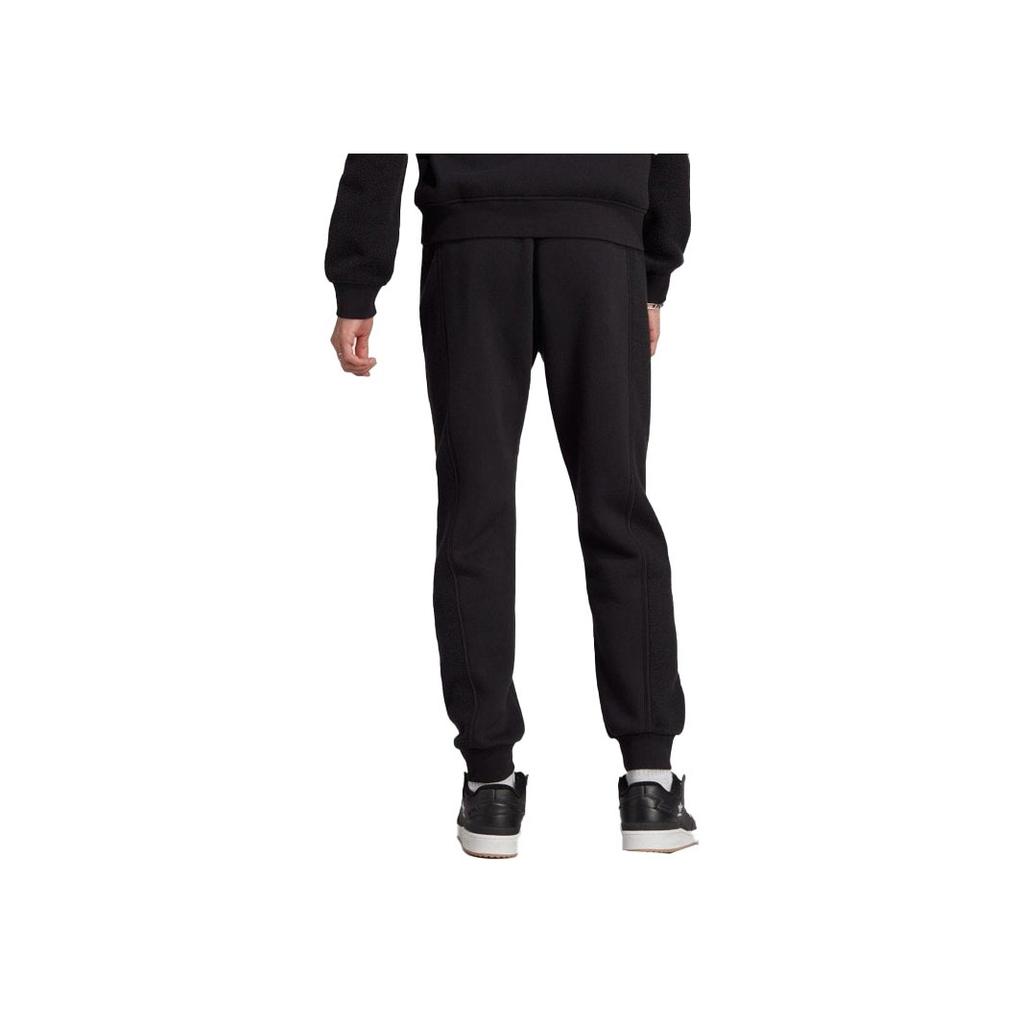 Adidas Originals FW23 Logo Print Elastic Waist Jogger Pants Men Bottoms Black II5791