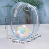 10CM Jewelry Organizer Transparent Storage Box Pouch Mystery Box Plastic Box Cute Doll Bag Organization Keychain Dustproof Case