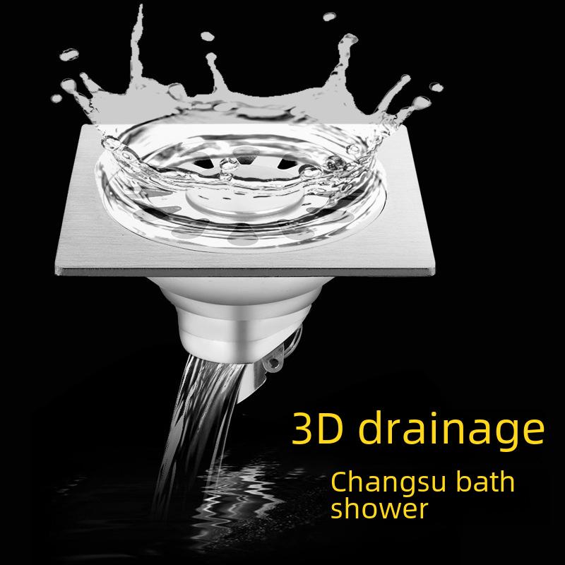 Sifon de podea din oțel inoxidabil 304, deodorant, pentru baie și mașină de spălat