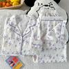 Broken Flower Rabbit Fairy Wind Pajamas Summer Cloud Cotton Short Sleeves Cute Loungewear Fashion Suit