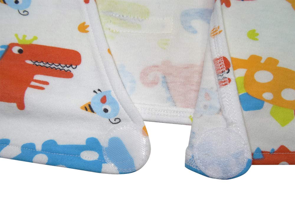 Edenswear Baby Eczema and Atopic Dermatitis Face Scratch Prevention Gloves with Pure Cotton Sleeve Covers (Elephant, 36-month supply)