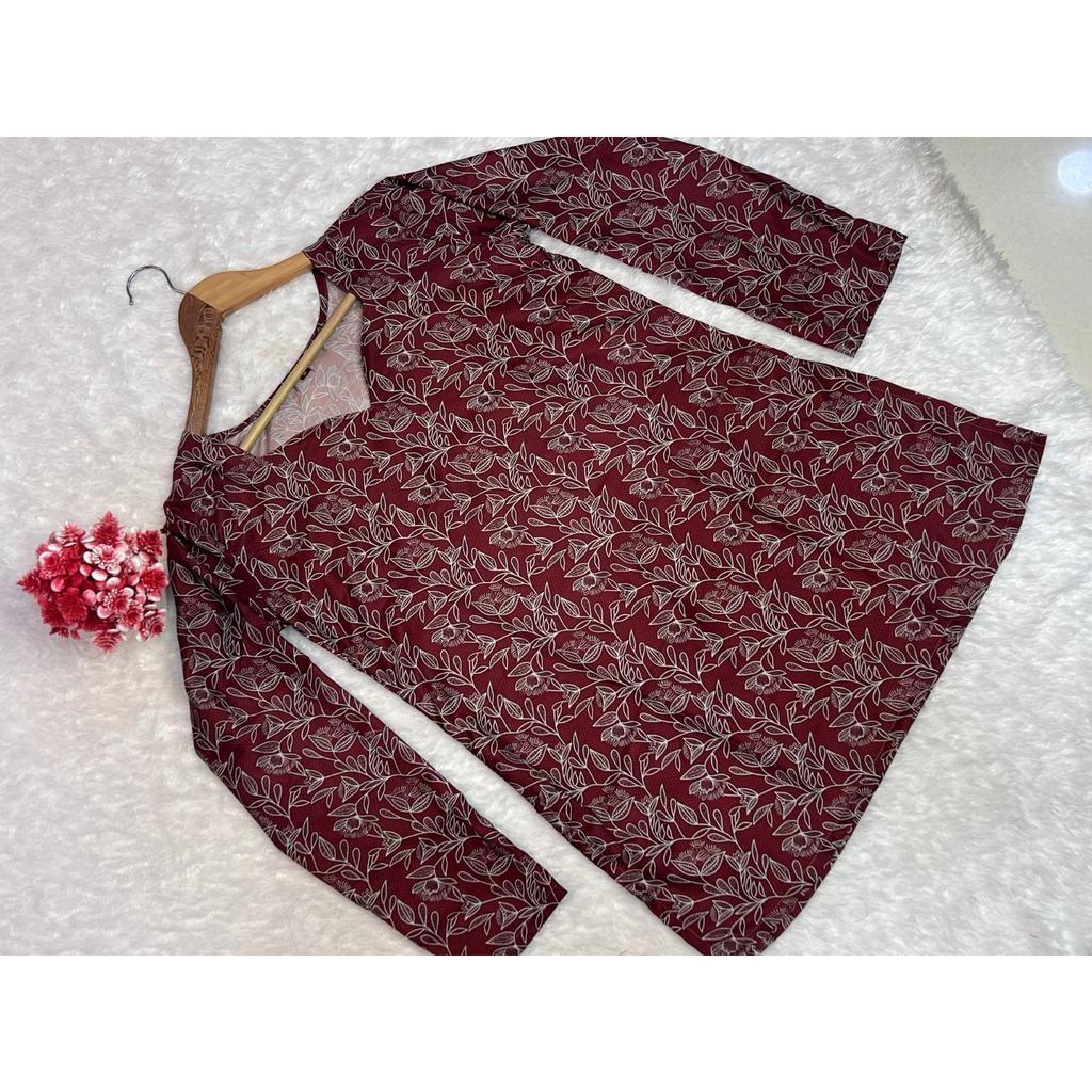 Beautiful Maslin Designer Kurti Set Indian Pakistani Top Tunic Short Kurti Set