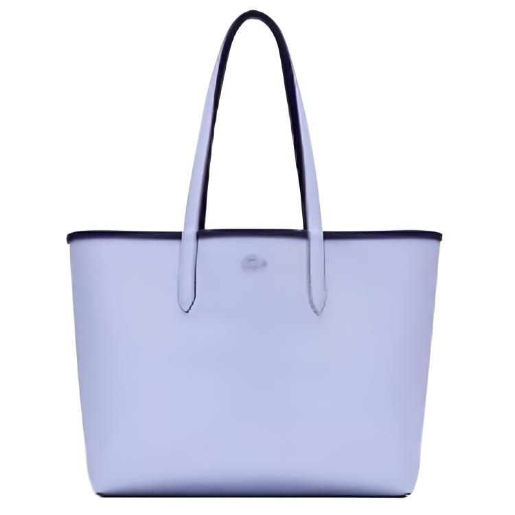 Lacoste Classic Logo Fashion Simple Tote Bag Shopping Shoulder Bag Women tote bags Purple NF2142AA-R38