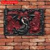 2d Flat 30*20cm, Vampire Dance Square Wooden Sign, Vintage Style Wall Art for Home, Bar, Restaurant Decor, Perfect Gift and Garland Accent.
