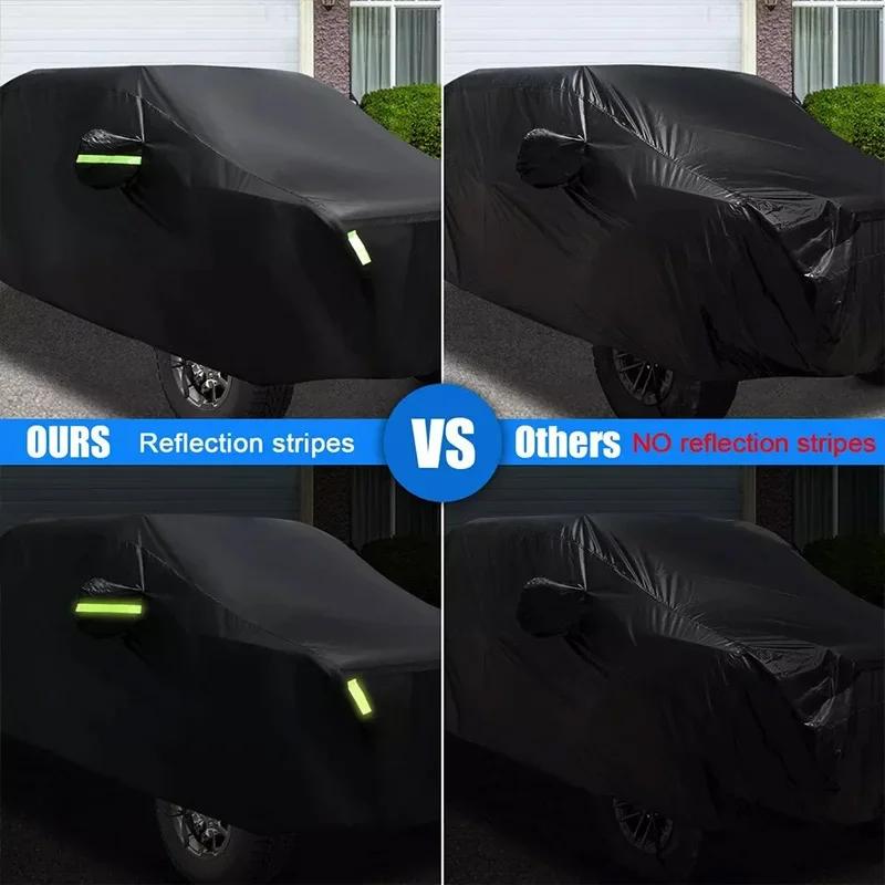 Outdoor Car Cover with Reflective Strips - For UAZ Patriot, Snowproof Dustproof Waterproof Sunproof Shield