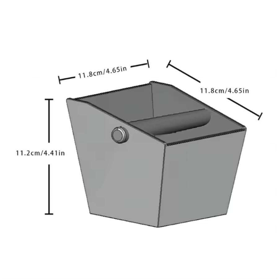Coffee Knock Box Dump Bin Bucket 800ML Anti Slip Espresso Grounds Container Coffee Grind Bin Home Waste Bin Coffee Accessories