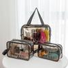 Waterproof Transparent PVC Cosmetic Bag for Travel - Large Capacity Portable Toiletry Organizer