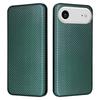 For iPhone 17 Air Case Carbon Fiber Texture Drop-Proof PU Leather Phone Cover