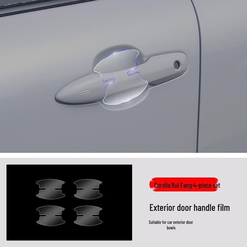 

Защита двери из ТПУ для Corolla Cross: Защитная пленка от царапин для переднего и заднего треугольников Specifications in description