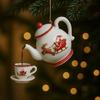 Christmas Tree Acrylic Hanging Ornament Shatterproof Holiday Tree Decoration Elegant Carving Texture For Mantels Window