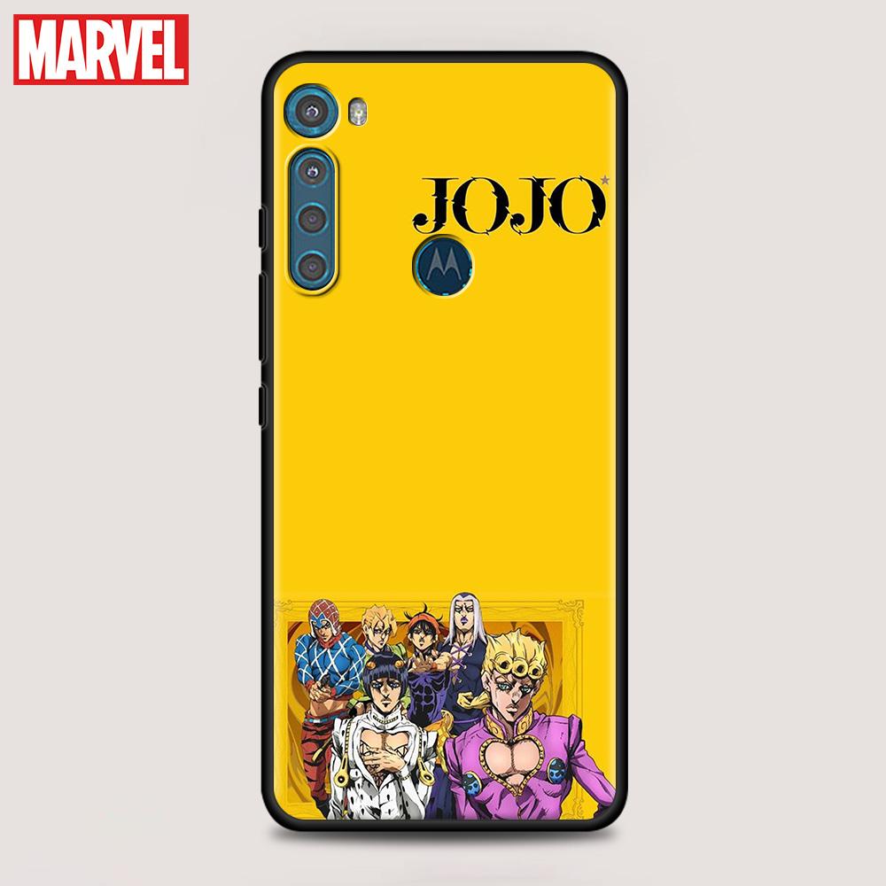 Shell For Motorola One Fusion G8 G9 Power Plus G22 G30 G31 G50 G60 Edge20 E6s G Stylus Case Cartoon JoJo's Bizarre Adventure