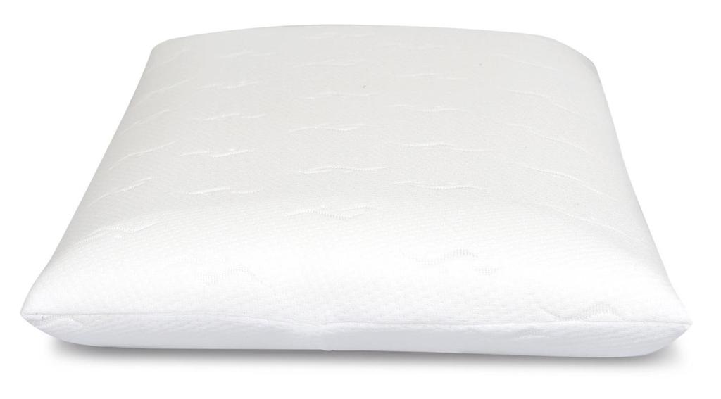 Orthopedic Flat Thermoplastic Memory Pillow + Zippered Case