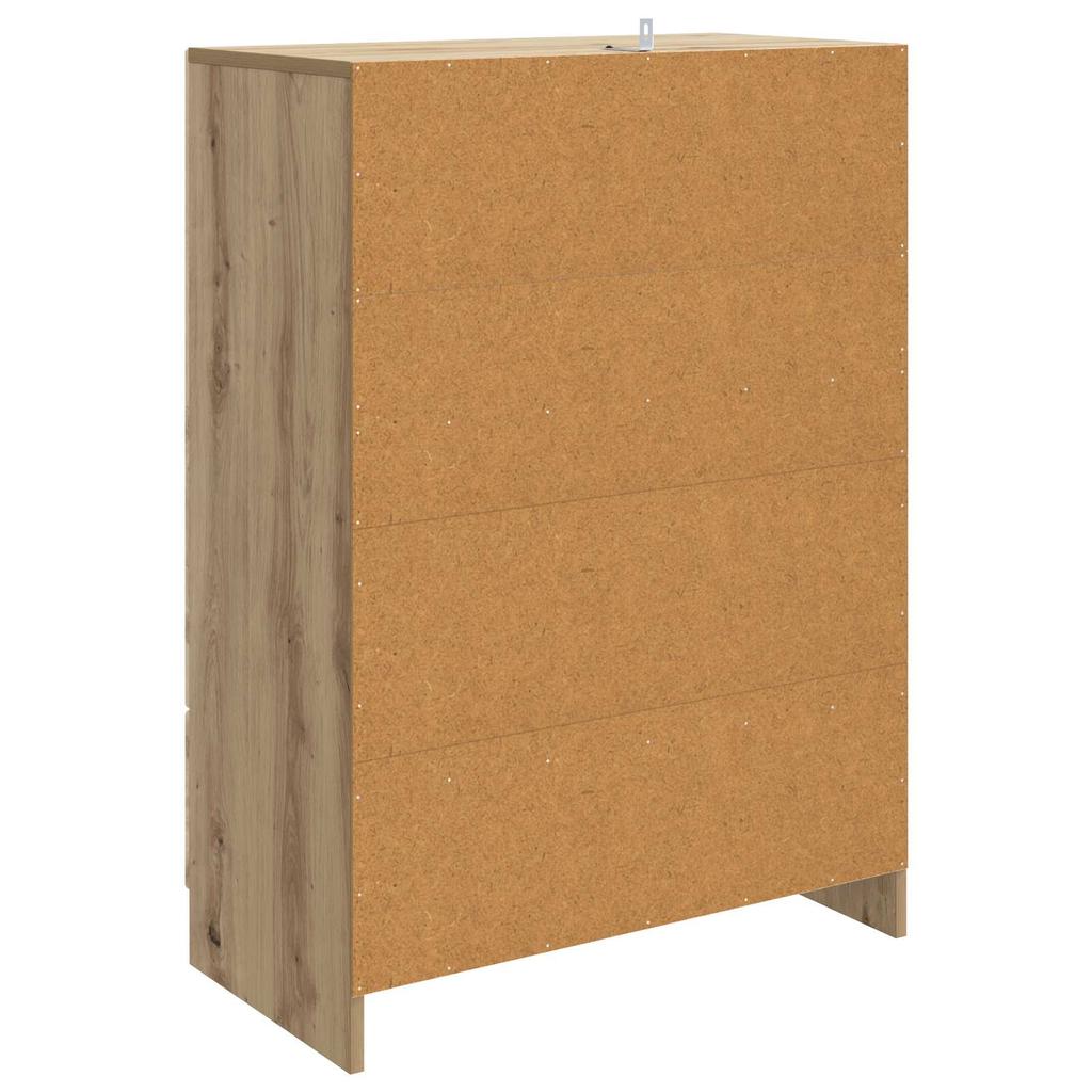 Artisan Oak Sideboard 25.98 x 13.58 x 36.22 in Particleboard