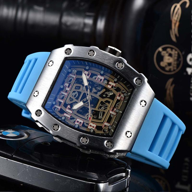 Barrel-Shaped Unisex Quartz Watch with Hollow Non-Mechanical Pointer and Single Calendar