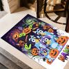 Halloween Pumpkin Adventure Customize Your Name Floor Rug Office Rug Suitable for Study Room Dining Room Outdoor Foyer Antislip Carpet