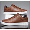2025 Men Sports Shoes Brown Leather Vulcanized Shoe Fashion Versatile Solid Color Running Shoes for Man Sneakers Sneakers Women