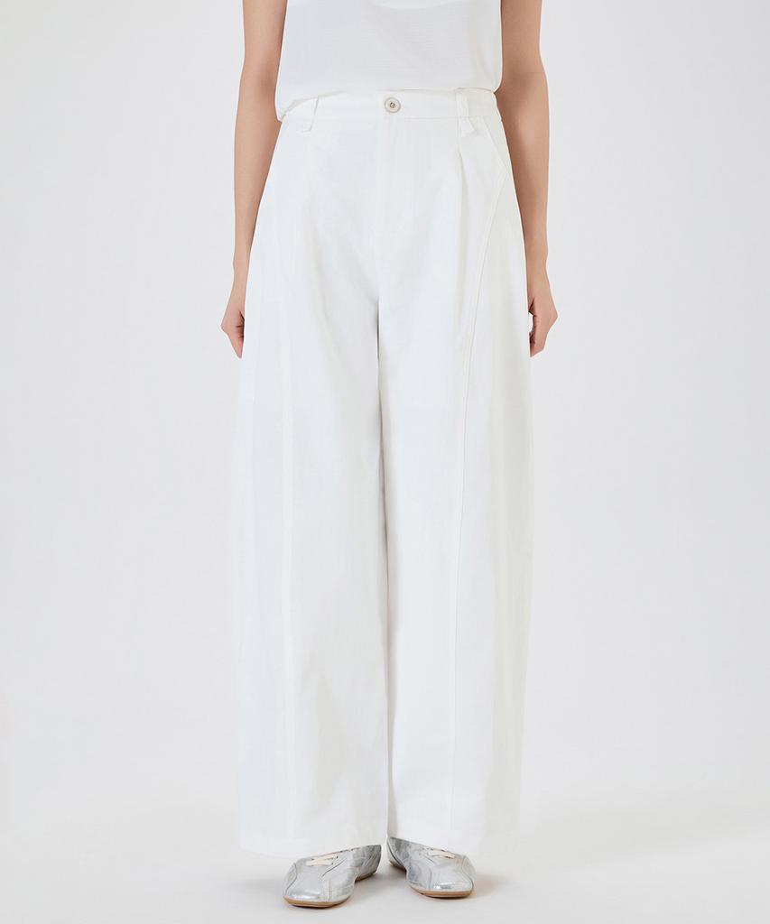 MIXXO Balloon Fit Single-Pleat Cotton Pants_Miwtcg34Ss