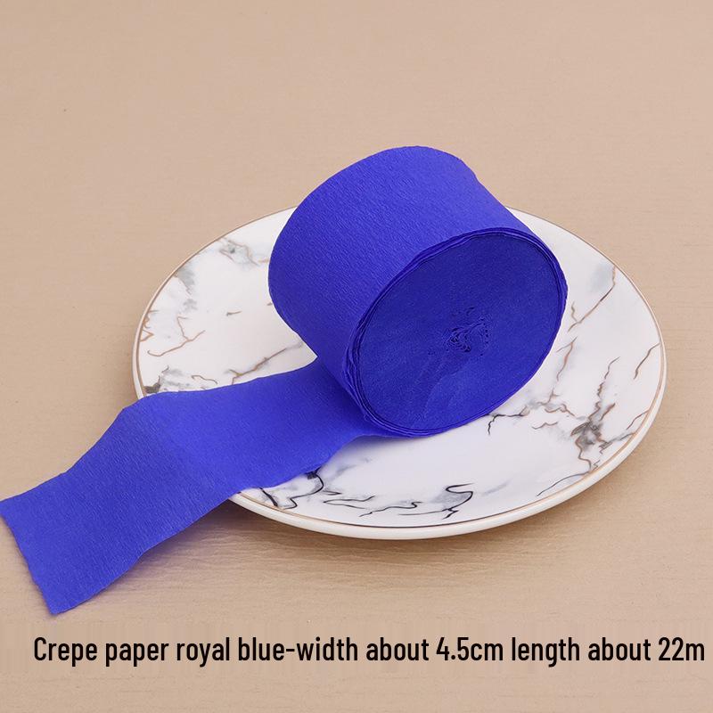 Multicolored Crepe Paper Tassel Wall Decoration, 4.5cm x 22m