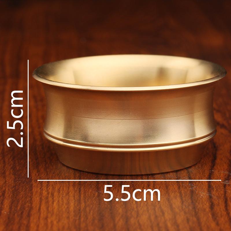 Brass Koi Cup New Chinese Home Furnishing Office Tea Ceremony Small Cup Water Supply Cup Lucky Ornament Metal Crafts