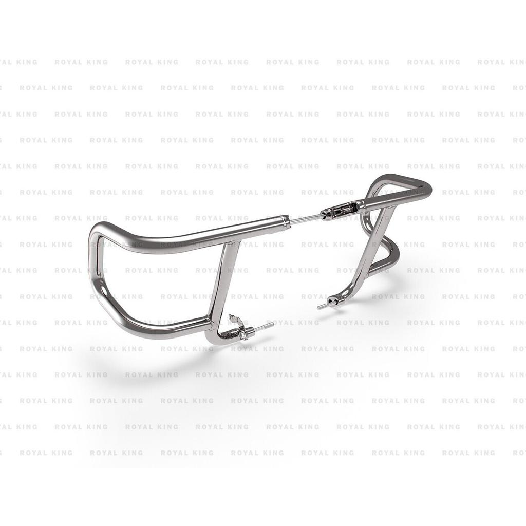 For Royal Enfield Super "Meteor 650 Airfly Engine Guard & Bar End Mirror Combo"