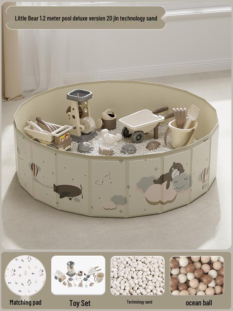 Children's Cassia Seed Sandbox Set - Indoor Play Sand, Shovel, & Digging Tools