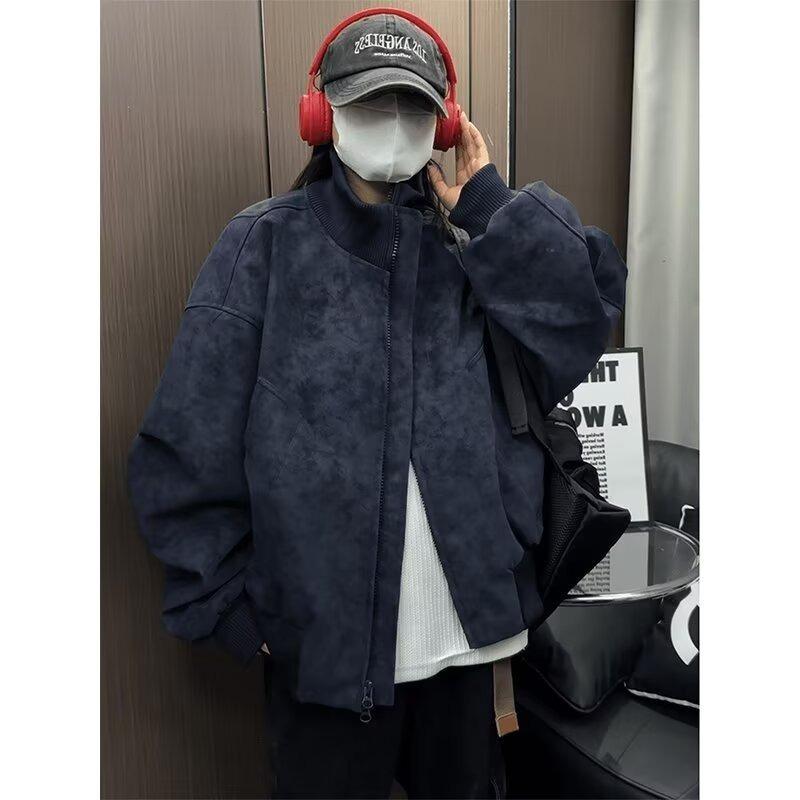 2025 Men's Trendy Loose Baseball Jacket - Spring/Autumn Casual American Fashion for Couples