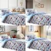 Car Trucks Diggers Cartoon Pattern 3d Digital Printed Bed Set With Polyester Cotton For Kids Bedroom Decor