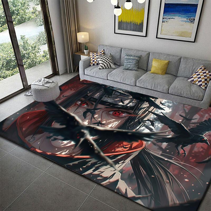 

Naruto Ninja Warrior Symbol Area Rug Soft Cozy Non-Slip Carpet for Living Room 60x90cm