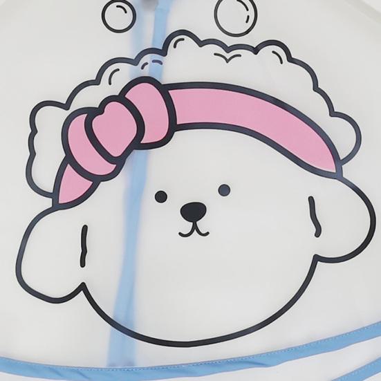 Pet Cloak Adjustable Pet Haircut Cape Waterproof Cartoon Print Design Dog Grooming