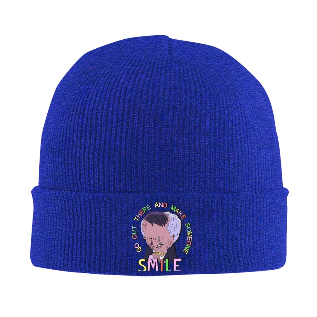 Smiling Friends Beanie Hats Bonnet Hats Female Male Fashion Kpop Knit Hat Winter Printed Elastic Caps