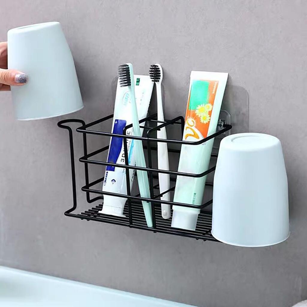 Zusätzlicher Aufbewahrungshalter Aufbewahrungsgitter Zahnbürste Waschen Edelstahl Stanzen - Zuhause Haushaltsführung & Organisieren Aufbewahrungsbehälter