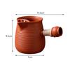 Chinese Ceramic Teapot Loose Leaf Tea Pot Tea Kettle with Anti Scald Handle for Hotel Tea Lovers Gift Home Camping Kitchen