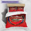 3pcs Duvet Cover Set (1*Duvet Cover + 2*Pillowcase, Without Core),football Team F.C Print Bedding Set, Bedroom Decor, All‑Season, Birthday Gift