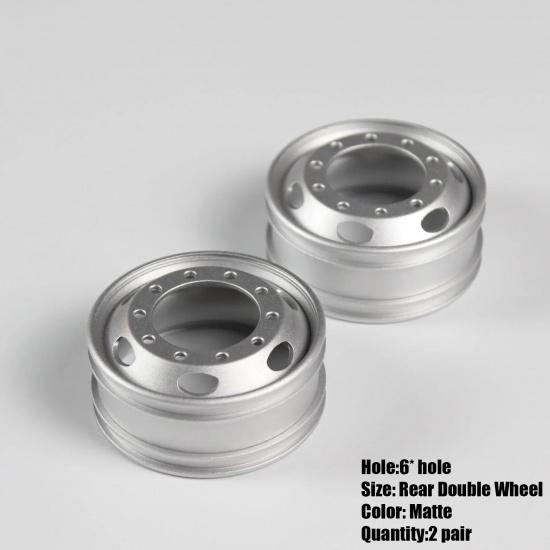 1 Pair Metal Front/rear Hub Wheel Spindle Head Brake Drum for 1/14 Tamiya RC Truck For Scania 770S For Man
