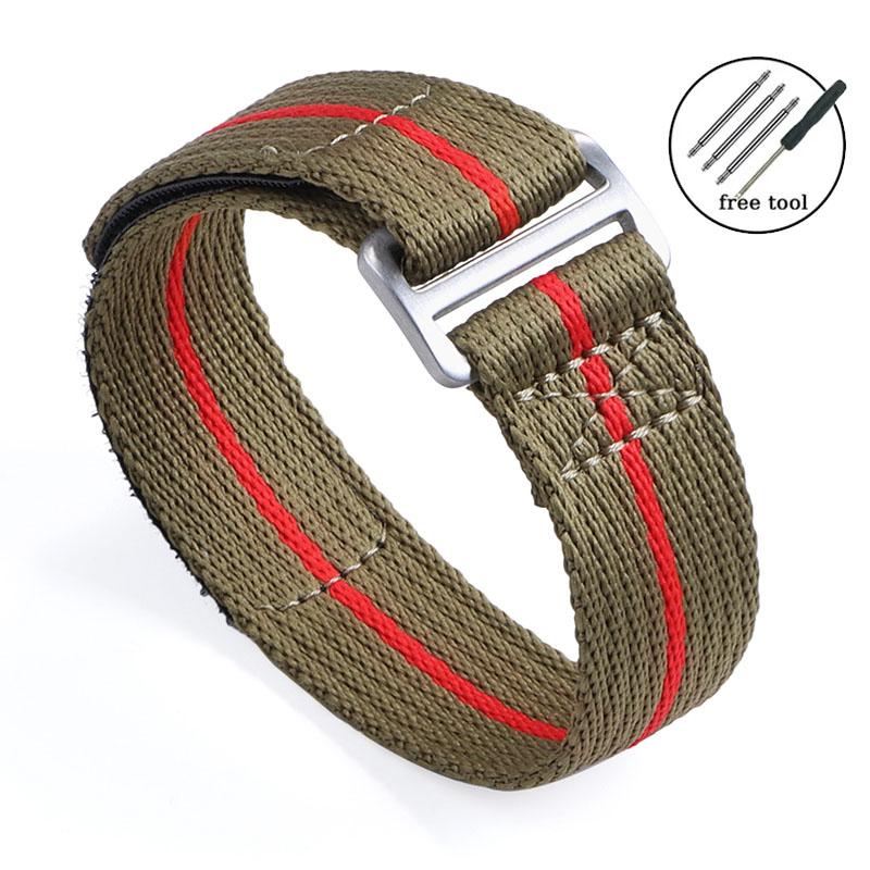 Nylon Fabric Straps 20mm 22mm for Seiko Watch Bracelet Smart Watch Band Touch Fastener Watchband Men Replacement Wristband Belt