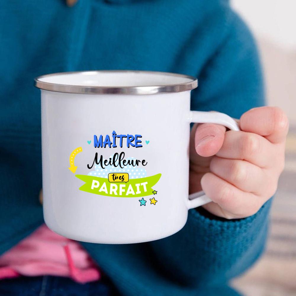 BEST MASTER OF THE EARTH Teacher Gift Idea School GIFT FOR MASTER Original Enamelled Mug End of Year Gift Perfect School Gift