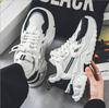 Student thick soled mesh breathable casual sports shoes four seasonal men's outdoor soft sole comfort running shoes male sneaker