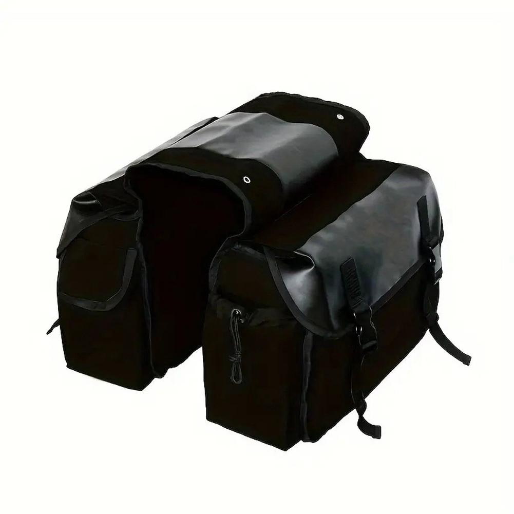 

Холщовая мотоциклетная седельная сумка, багажные сумки, водонепроницаемая сумка для хранения чёрный