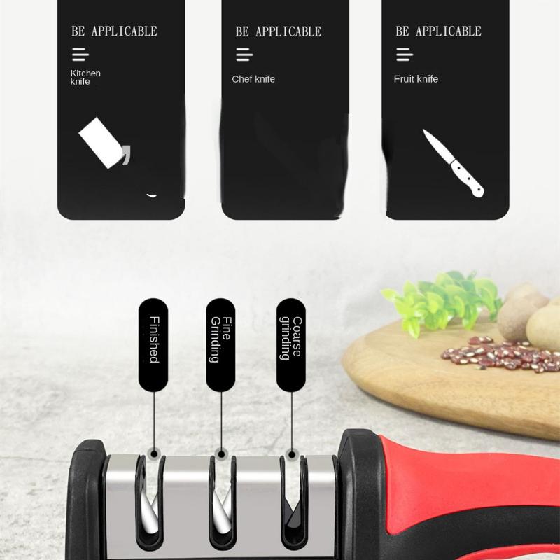 Multi -function Three -stage Handheld Grinding Knife Kitchen Grinding Tool