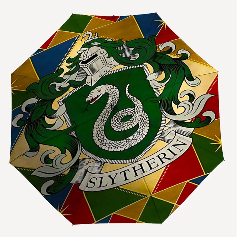 1PC Slytherin Snake Umbrella-8-Rib Reinforced, Automatic Open, Lightweight & Durable, Cute Fashion Accessory for Outdoor, D2705