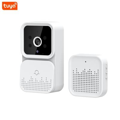 Tuya-timbre de puerta con vídeo inteligente, cámara inalámbrica HD, detección de movimiento PIR, alarma IR, timbre de puerta de seguridad, intercomunicador Wi-Fi para casa y apartamento