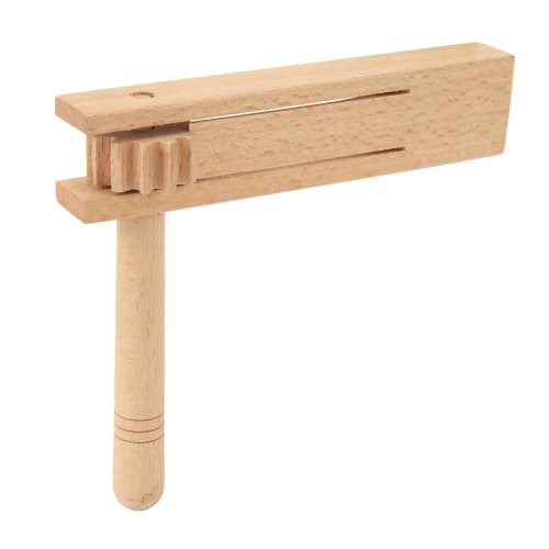 Wooden Ratchet Noise Maker, Orff Hand Noisemaker Rattle Musical Instrument Toy for Sports Events, Games, and Festivals