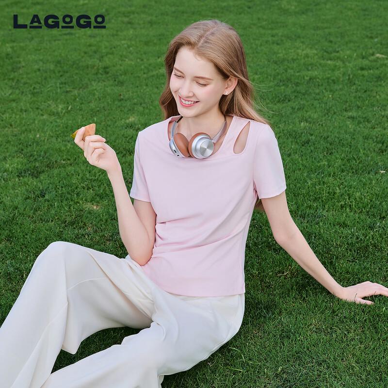 LAGOGO Women s Slim Fit Design T-Shirt XL