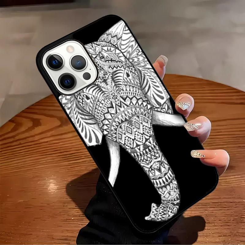 Elephant Cool Colourful Art Phone Case For iPhone 17 Air 16 15 14 13 12 11 Pro Max Max Plus Bumper Case Cover