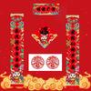 Door Ornaments for Traditional Chinese Year Couple Decorative Window Sticker Hotel Spring