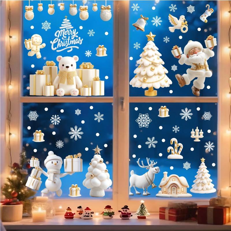 Christmas Decoration Stickers, Window Background Decorations, Wall Poster Paintings