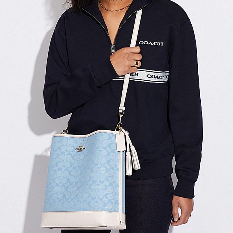 Coach Mollie Bucket Bag Women handbags Blue CA562-IMUDY
