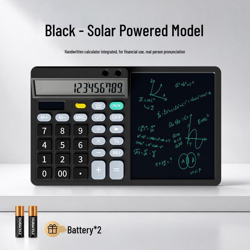 Multifunctional Large Screen Calculator with Handwriting Board for Finance, Office Notes, and Drawing