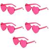 5/10pairs Heart-Shaped Glasses Party Favor, Funny Novelty Eyewear Sunglasses for Weddings, Birthday, Anniversary, Bachelor Party